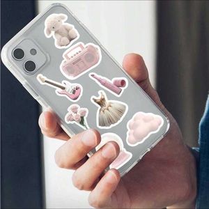 Super cute coquette girl pink stickers 50 STICKERS